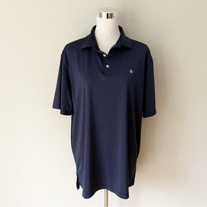 Peter Millar Summer Comfort Blue Golf Polo Shirt Size L